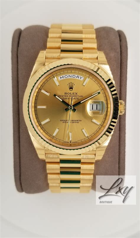 how much is a gold day date rolex|Rolex Day-Date 40mm price.